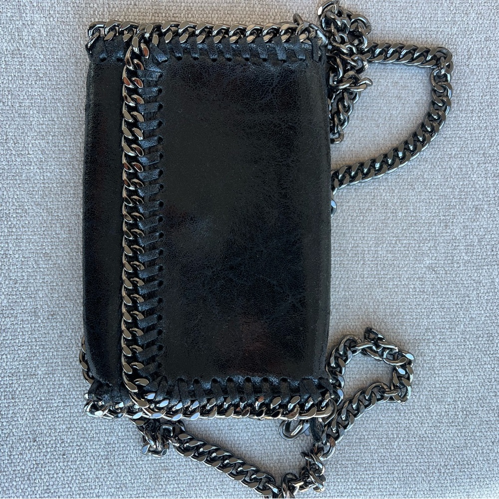 Navy Italian Leather Bag – Chain Strap, Convertible Clutch